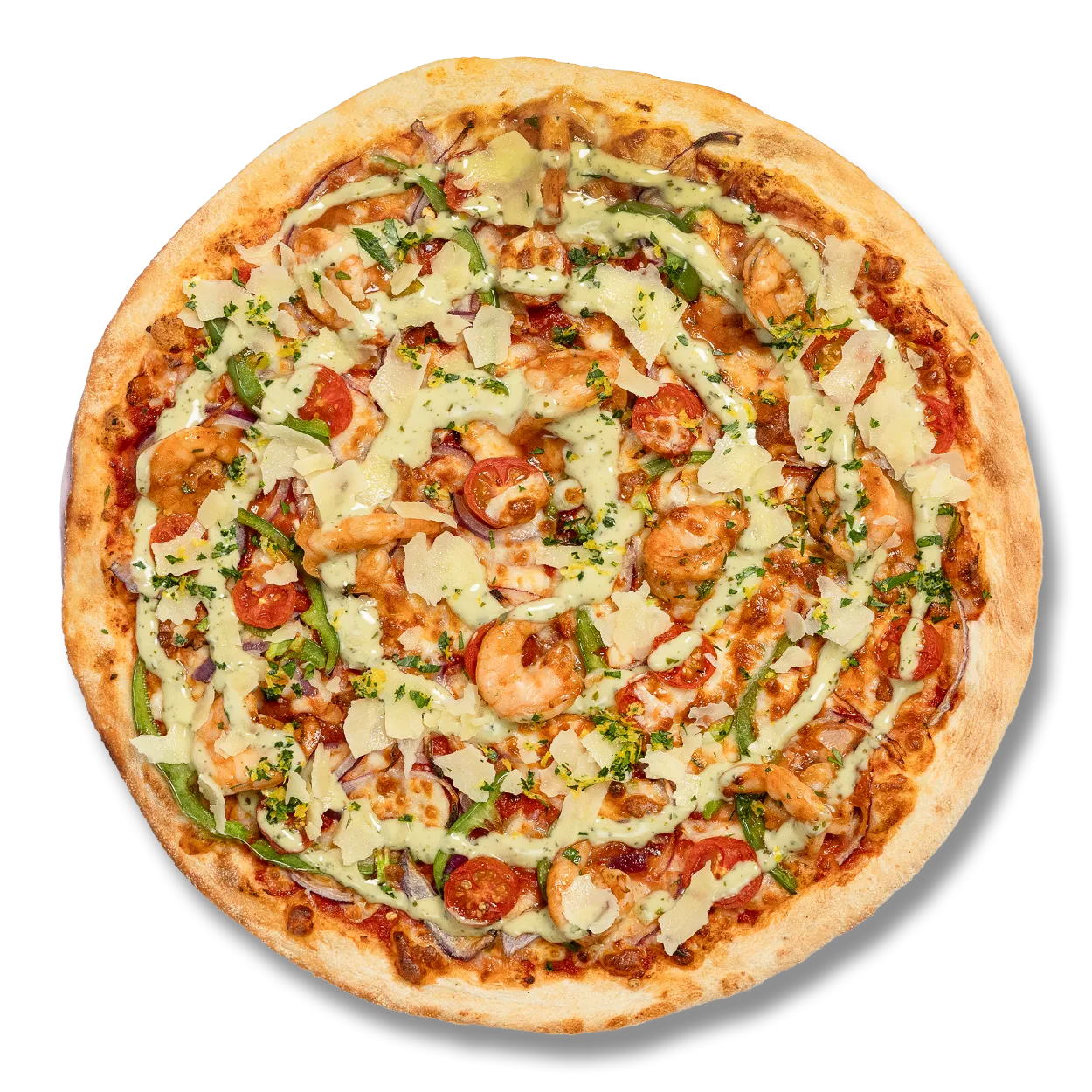 Summer BBQ Prawn Signature Pizzas